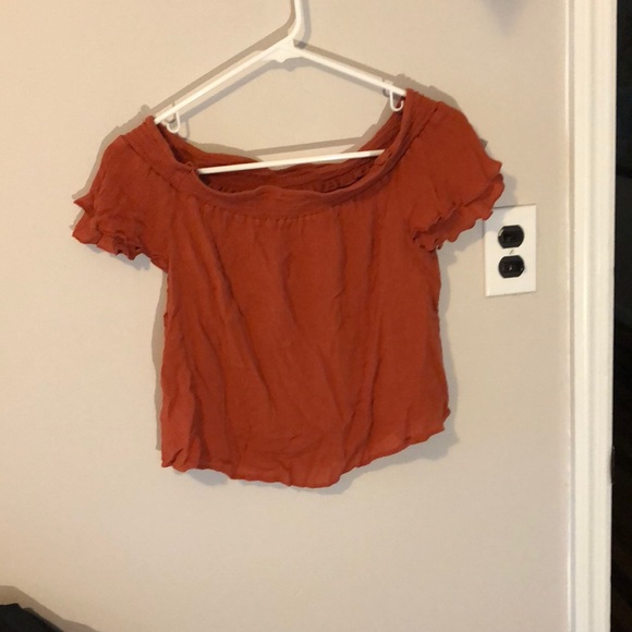 Pink rose off the shoulder women’s shirt size s - Picture 2 of 2